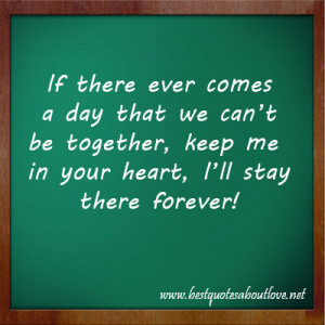 Stay in your heart forever