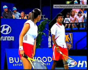 the match with rohan bopanna in mixed doubles event rohan enjoyed the ...
