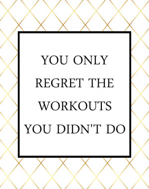 No regrets inspirational workout quote. Browse our collection of ...