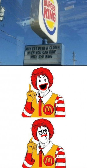 Burger king owned Mcdonalds