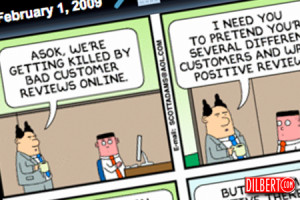 Bad Customer Service Dilbert I don't avidly read dilbert (i