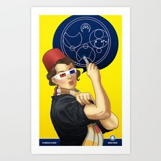 Whovian feminism Art Print by ElinJ $17.95