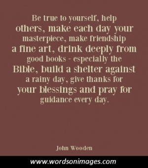 John wooden quotes on life