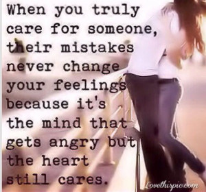 Caring for someone
