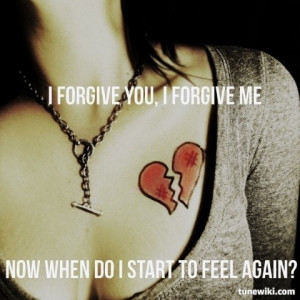 LyricArt for I Forgive You by Kelly Clarkson
