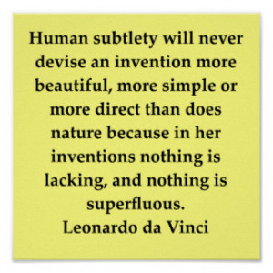 Leonardo Da Vinci Quote Posters & Prints