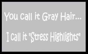 funny saying about gray hair