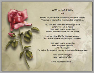 ... -Wife-Poem-Print-Happy-Anniversary-Wedding-or-Valentines-Day-Gift