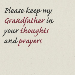 is in the hospital and could use your thoughts and prayers i know that ...