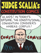 Judge Scalia's Constitution Comics