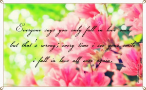 Everyone Says You Only Fall In Love Once, Picture Quotes, Love Quotes ...
