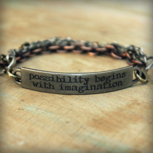 2pc Indie Inspirational Quote Interchangeable Bracelet ...