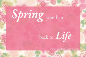 spring your hair back to life beauty quote