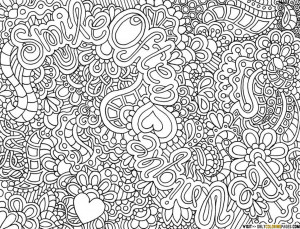 coloring pages of flowers for teenagers difficult, printable coloring ...