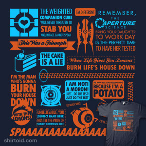 Portal Quotes available at RedBubble