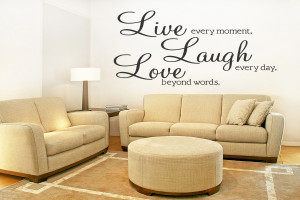... LAUGH-LOVE-Removable-Wall-Quote-Decal-Sticker-Wall-Art-Decor-Lettering