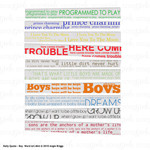 Daily Quotes - Boys Word Art Mini