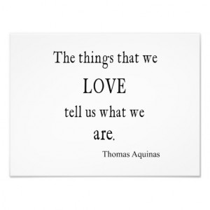 Vintage Aquinas Love Inspirational Quote / Quotes Photograph