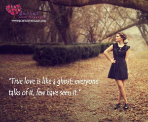 Love is like a ghost
