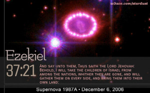 Bible Quote Ezekiel 37:21 Inspirational Hubble Space Telescope Image