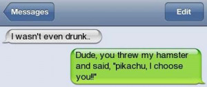 funny drunk text message