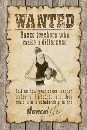 magazine announce our 2013 DanceLife Teacher Conference scholarship ...
