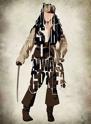 Captain Jack Sparrow | #typography #jacksparrow #design