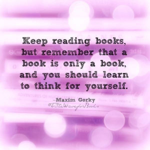 Keep reading books.