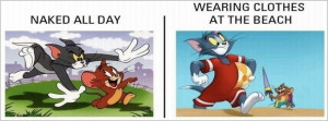 Tom And Jerry Funny Beach Clothes