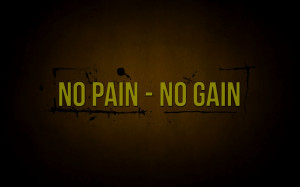 Papel de parede 'No Pain – No Gain'
