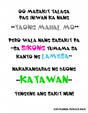 Bitter Quotes About Love And Relationship: Go Masakit Ka Ta Wan Taong ...