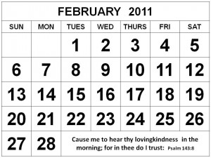 February Quotes For Calendars Christian february 2011