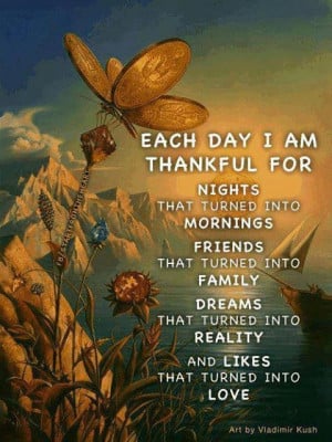 Each day, I am thankful for.....