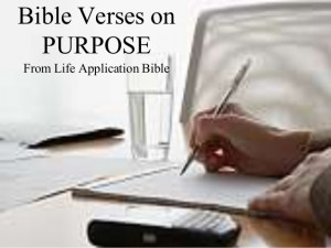 Bible Verses on Purpose