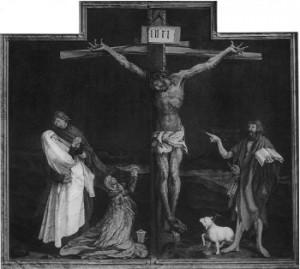 The Crucifixion by Mathias Grunewald (1480-1530)