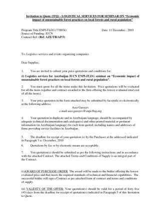 vitation to Quote Logistics Company Ganja event by MikeJenny