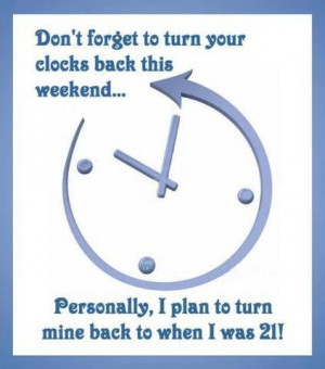 Friendly Reminder to Turn Back The Time