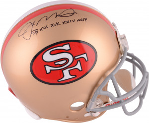 Joe Montana San Francisco 49ers Autographed Throwback Pro Line Helmet