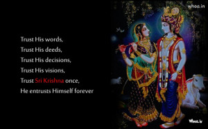 ... Krishna Quotes,Quotes of Radhe Krishna,Radha Playing Flute With Quote