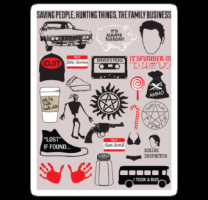 SUPERNATURAL QUOTES - STICKER by thischarmingfan