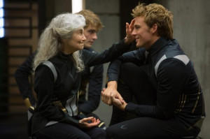 Mags and Finnick before showing their skills in front of the ...