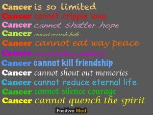 Cancer cannot silence courage