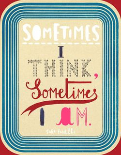 Think Sometimes I Am’ by Sara Fanelli With essays by Marina Warner ...