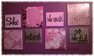 She believed she could so she did” Canvas Art