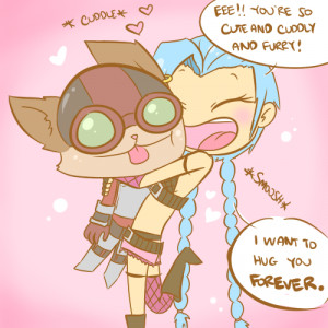 LOL cute Fanart League of Legends jinx fancomic Fan comic league ziggs ...