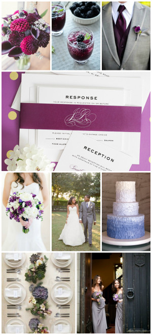 Purple and Gray Wedding Inspiration