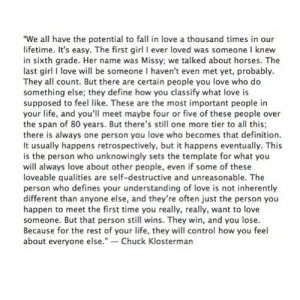 Chuck Klosterman Quote