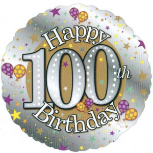 100th birthday balloons