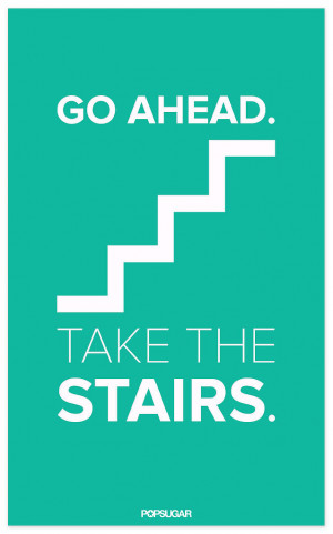 Motivational Workout Poster: Take the Stairs