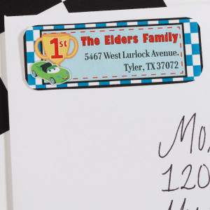 Daring Cars 1st Birthday Customized Address Labels 30 Free Shipping